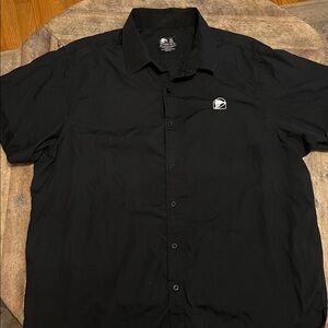Men's Taco Bell Black Button-Up Shirt XL